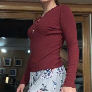 Tommy Hilfiger long sleeve ribbed shirt